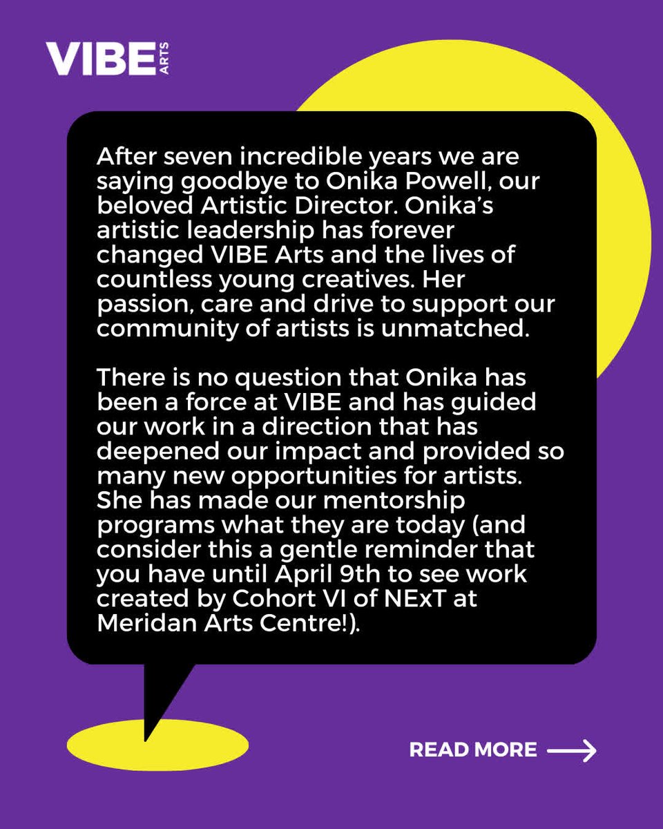 VIBE Arts tweet media