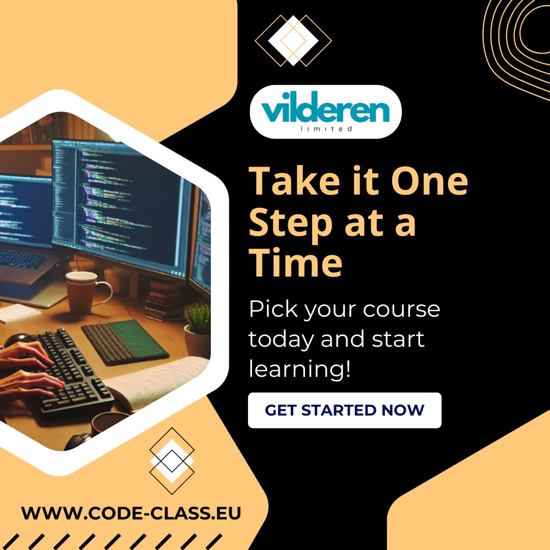 VilderenLtd's tweet image. Learning to code doesn’t have to be overwhelming!
The best way to progress is one lesson at a time—don’t rush, just stay consistent. #CodeAtYourPace #StepByStepLearning