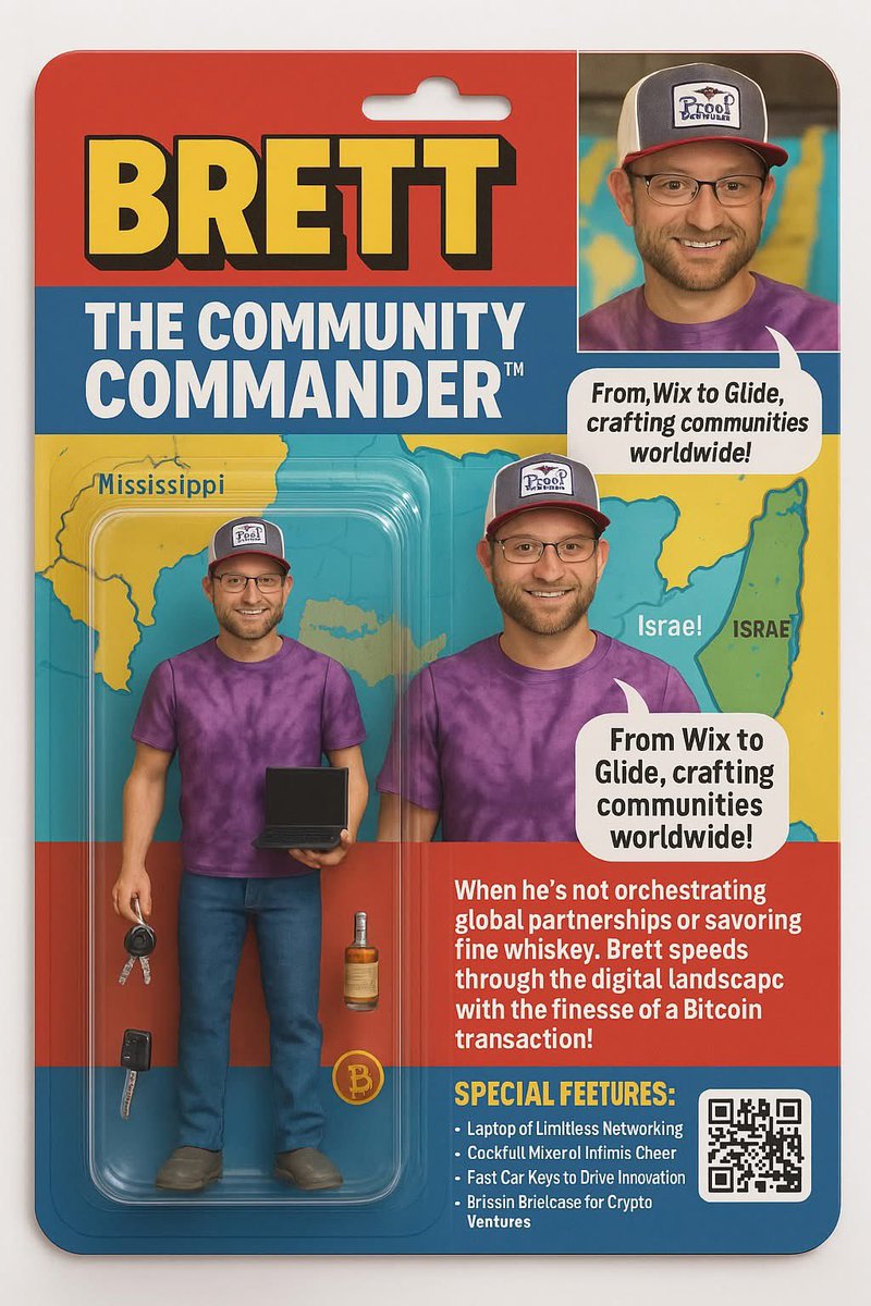 brettharalson's tweet photo. Chat GPT prompt: 

Use my LinkedIn <url> and make an image of an action figure you might find of me at a toy store. Get creative and funny with it. 

I wanna see yours ;D https://t.co/PHphJUTS0E