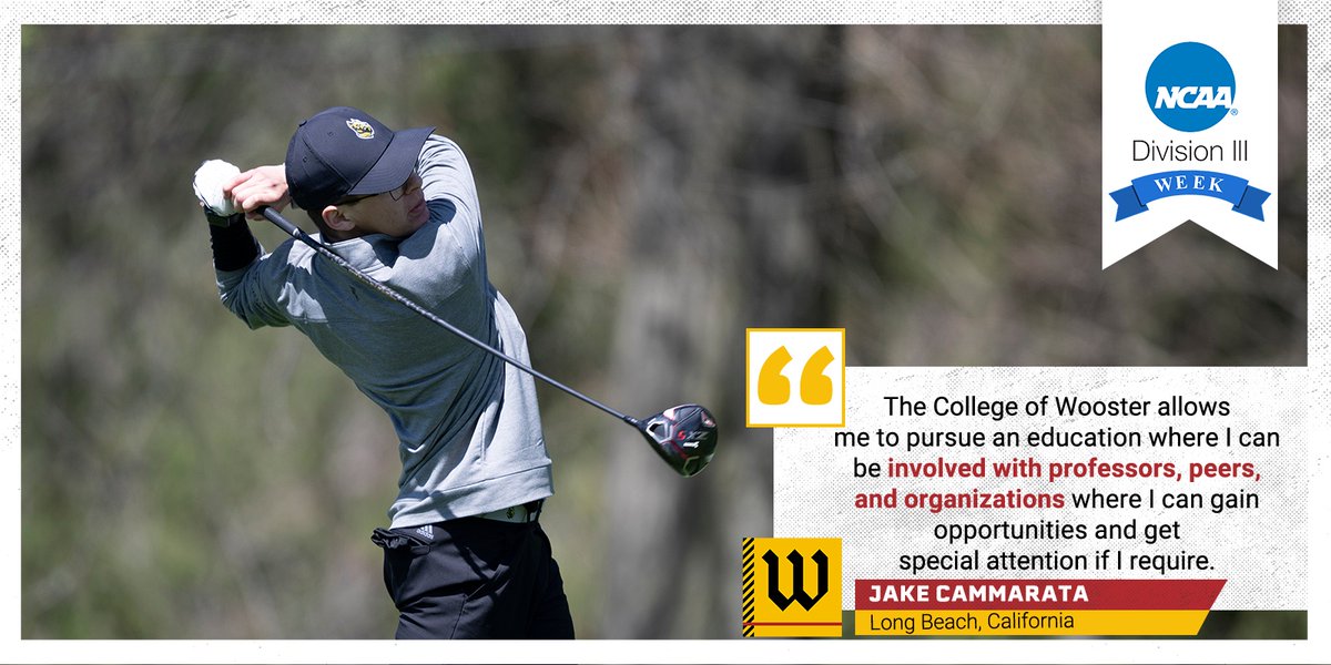 Wooster Fighting Scots (@woostersports) on Twitter photo Rounding out the fifth day of #d3week is Jake Cammarata with <a href="/WoosterGolf/">Wooster Men's Golf</a> #ncaad3 #whyd3 #whywooster #goscots Rounding out the fifth day of #d3week is Jake Cammarata with <a href="/WoosterGolf/">Wooster Men's Golf</a> #ncaad3 #whyd3 #whywooster #goscots