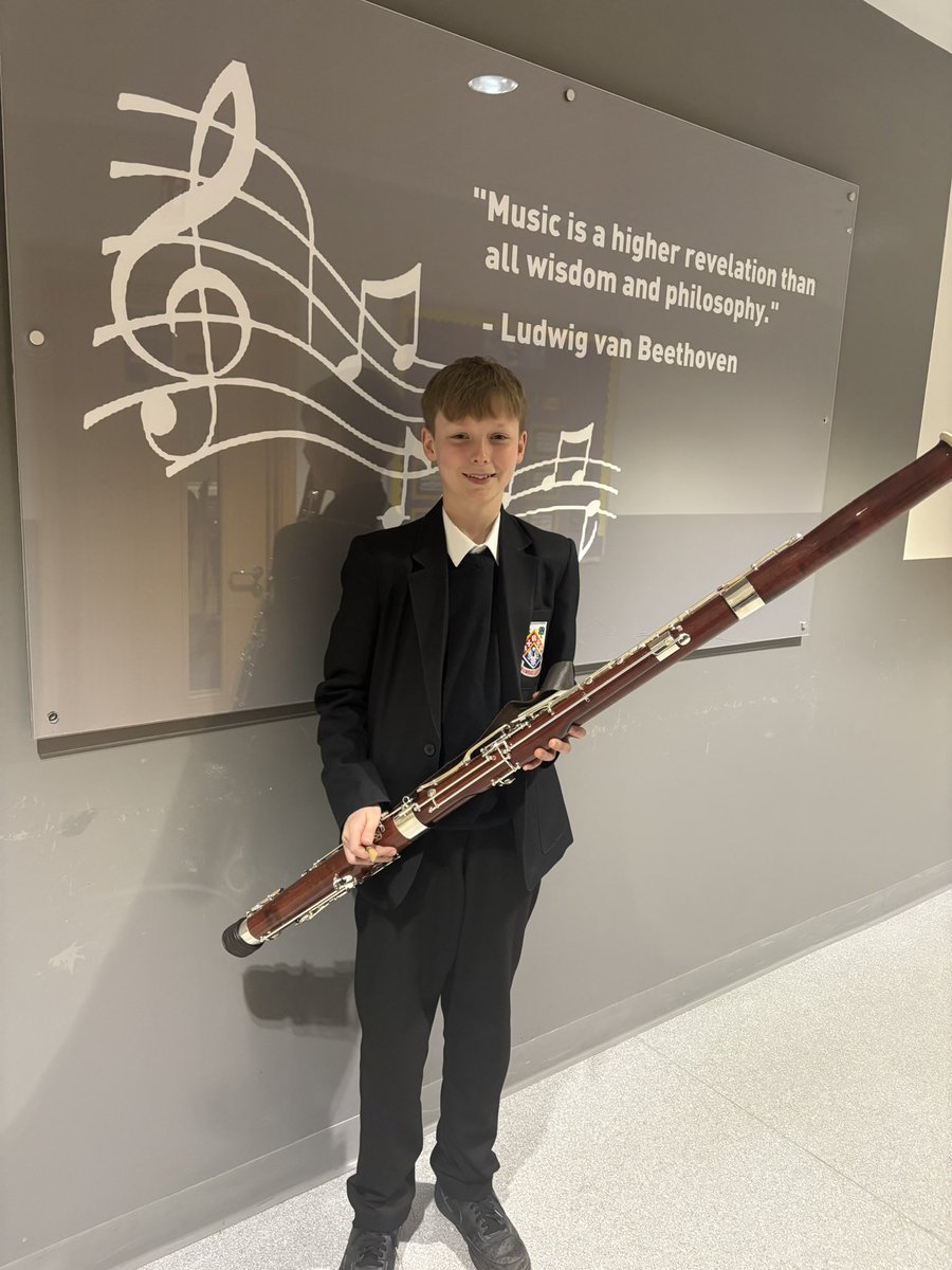 A huge congratulations to Seb (S1) for passing his  ABRSM grade 5 bassoon with distinction!  👏👏🎶