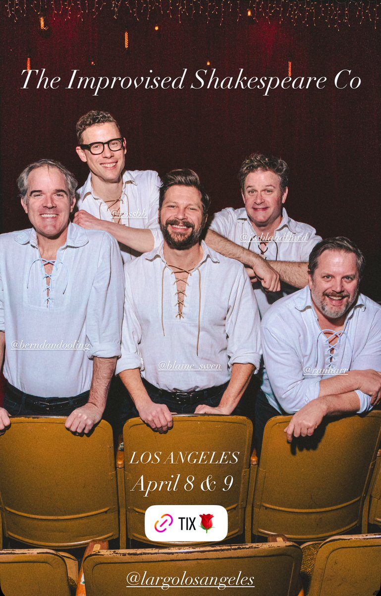 LA! Catch us <a href="/LargoLosAngeles/">Largo at the Coronet</a> next week!
Tix: largo-la.com