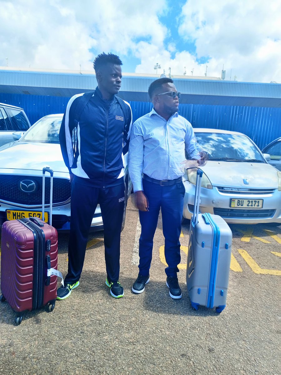 TS_SportsAgency's tweet photo. Our client, Ugandan goalkeeper Venacious Nsumba, has just jetted into the country to join one of Malawi’s elite teams. Stay tuned to find out which team has signed him.

📸: Nsumba with our Chief Scout, Dyson Mussa. https://t.co/oI4e1wf5G4