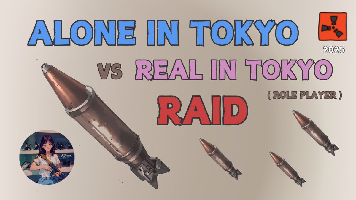 jp_arisan's tweet image. Alone in tokyo base Raid /MAR 2025
タイチーム8人でレイドいきました
95%タイ語、5%英語でちょっとコミュニケーション難しいけど楽しかった！
#playrust #rustpvp #rustraid #aloneintokyo youtu.be/L_nxNgmr73I?si…