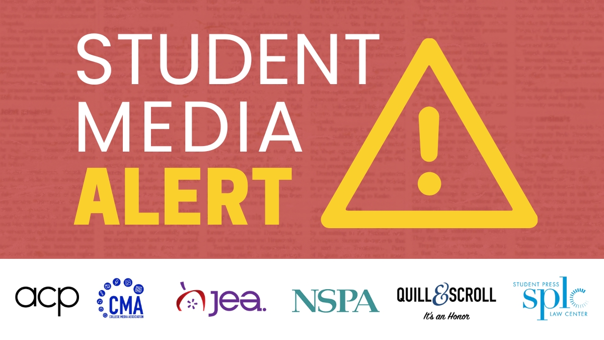 ⚠️ NEW: The nation's student media groups issue an unprecedented alert warning of threats to student speech and recommending student editors revisit their policies on takedowns and anonymity. Read the alert ▶️ loom.ly/lpen_pM