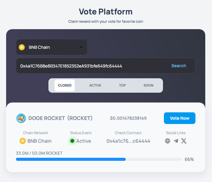 tyrasuref's tweet photo. Vote for UHEET ⬇️
https://t.co/6xUJdFKZle
DOGE ROCKET🚀💸
$ROCKET #UHEET https://t.co/MmhqF5ztjc