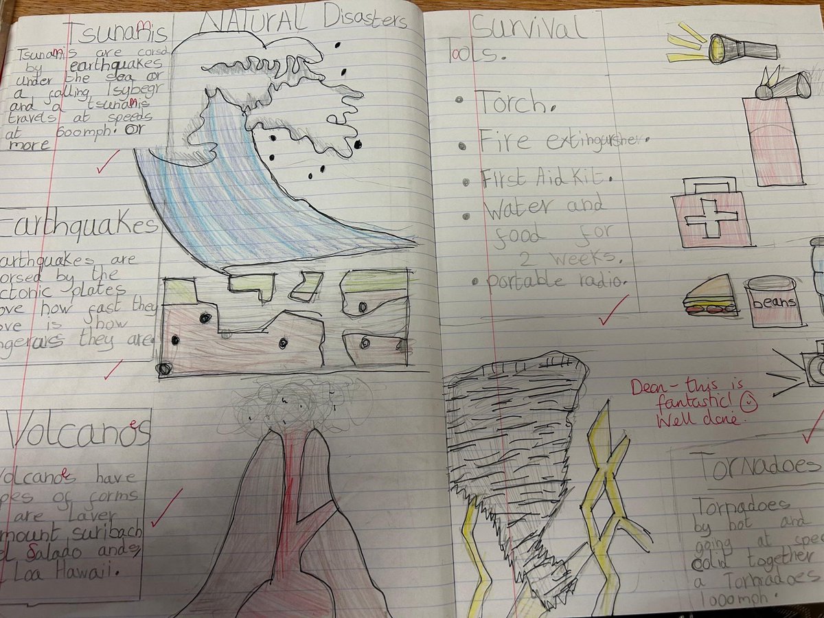 Some great Geography work from Year 5/6 on natural disasters. 🌎🌋🌪️

Well done🌟

<a href="/AdAstraTrust/">Ad Astra Academy Trust</a>