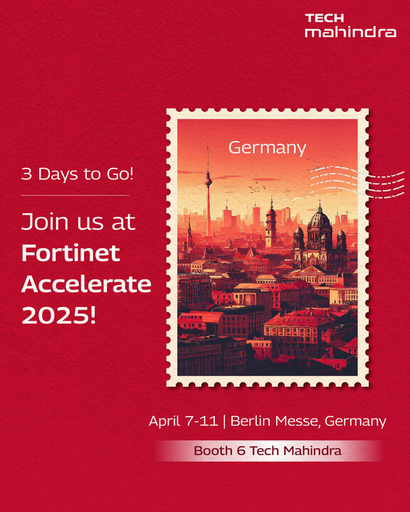 tech_mahindra's tweet photo. 3 days to go!
Witness the world of #cybersecurity come together at #FortinetAccelerate 2025.
Stop by our booth '6 Tech Mahindra' and connect with our industry experts Mayank Choudhary, Vikram Kanwar and Philipp von Wiedebach as they share valuable insights on new ways to innovate in this rapidly evolving space.
Register now: https://t.co/std9l6saon
#ScaleAtSpeed #TechMahindra #Fortinet #AI #Network #ENS