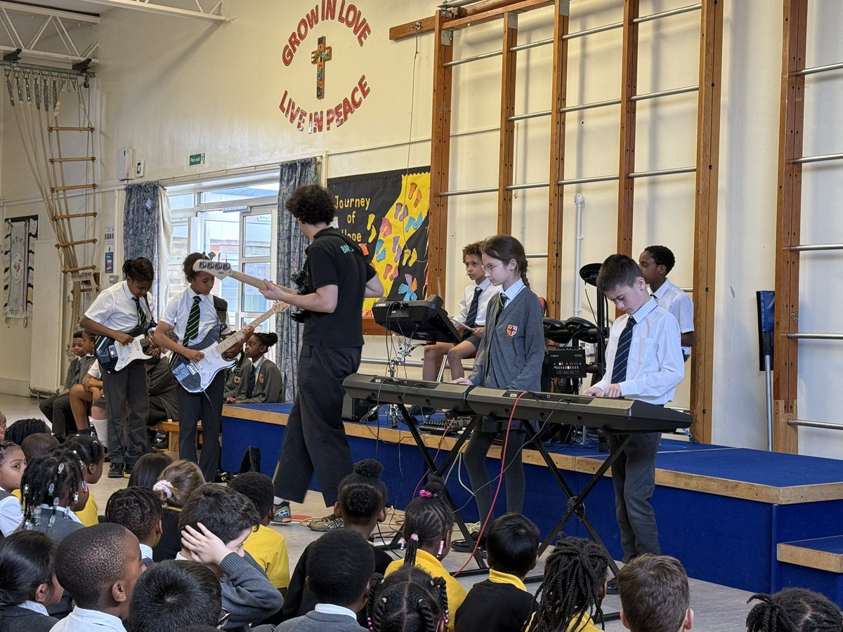 St Chad’s Catholic Primary School (@stchads_croydon) on Twitter photo On Monday our Rocksteady children gave an amazing performance to the whole school and some very proud parents. Four bands each presented a piece which they have been working on with Shawn, showing their keyboard, drumming and guitar skills! <a href="/RSMusicSchool/">Rocksteady Music School</a> 🎹 🥁 🎸 On Monday our Rocksteady children gave an amazing performance to the whole school and some very proud parents. Four bands each presented a piece which they have been working on with Shawn, showing their keyboard, drumming and guitar skills! <a href="/RSMusicSchool/">Rocksteady Music School</a> 🎹 🥁 🎸
