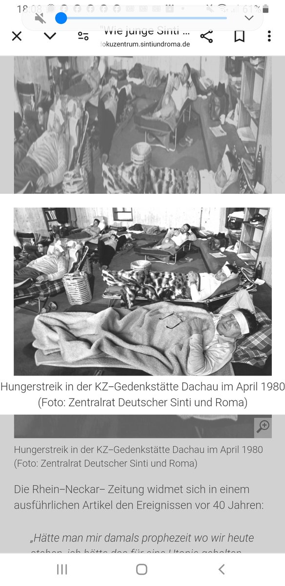 Opfer, nicht Nachkommen der Täter sorgten dafür, dass endlich der ďeutsche Völkermord an den Sinti &amp; Roma anerkannt wurde. Mit ihrem Hungerstreik offenbarten die so mutigen 12, unter ihnen Romani Rose, das NS-Morden + das Verfolgen &amp;  Verschweigen in der Bundesrepublik #4April