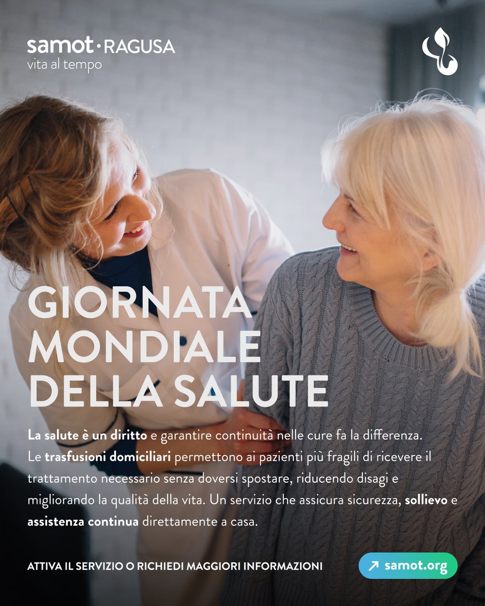 SamotRagusa's tweet photo. In occasione della Giornata Mondiale della Salute vogliamo celebrare il diritto alla salute per tutti e sottolineare quanto garantire cure continue possa fare la differenza nella vita di molte persone.

Scopri di più su https://t.co/Fm1dSA3sXE https://t.co/DITcRb741M