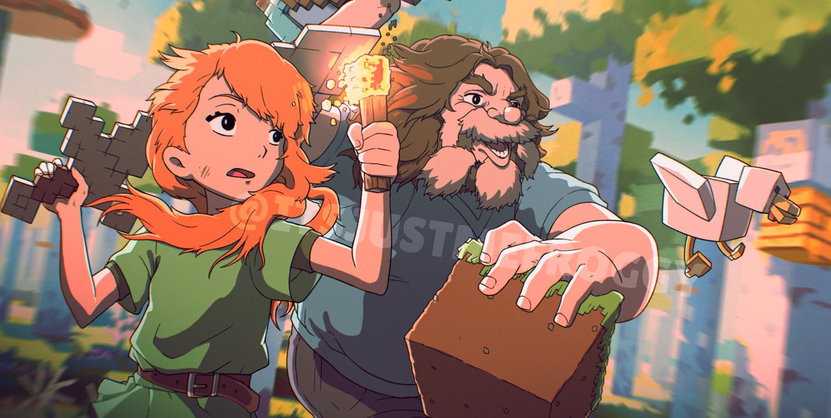 Yes, you can make Ghibli art without AI 🐸It's called practice. 
#ghiblistyle #Minecraft #MinecraftMovie