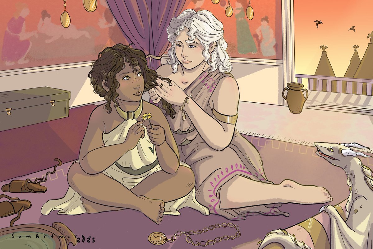 Sam_Artworks's tweet image. ~ Mhysa (2025) ✨ finisched restyling for an old work (from 2020) #DaenerysTargaryen #ASOIAF