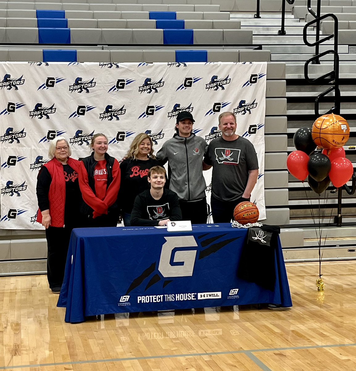 One of our own, Kale Fasting, made his commitment to Dawson Community College Men’s Basketball <a href="/DCCBucsBball/">Dawson CC MBB</a> <a href="/DCCBuccaneers/">DCC</a> officially public at the <a href="/GallatinRaptors/">GallatinRaptors</a> Signing Day Event yesterday. Congratulations! <a href="/KaleFasting/">Kale fasting</a>