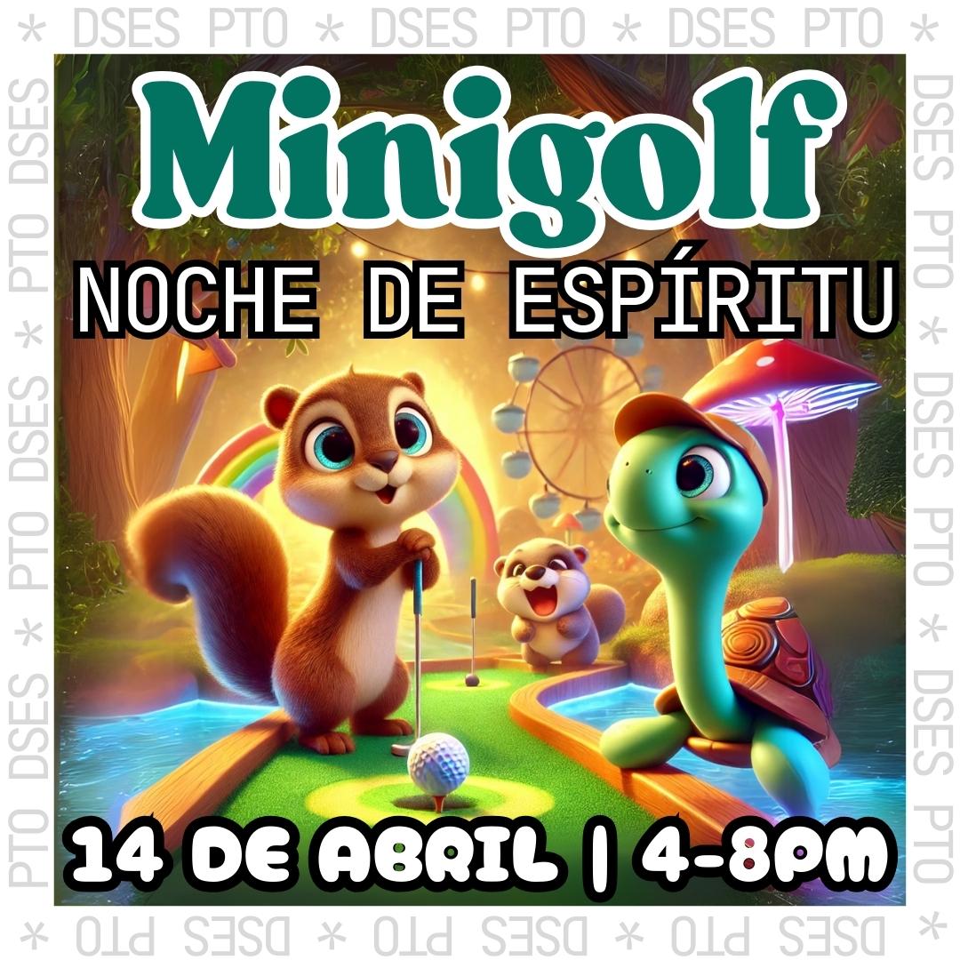 Join us for Spirit Night at Area 51 Putt-Putt (outside Aurora Cineplex) on April 14, from 4-8 PM! Play, have fun, &amp; support DSES. Pre-purchase is required. So, get your tix at zeffy.com/en-US/ticketin… and pick up at the marked PTO table at the event. Don’t miss this fun event!