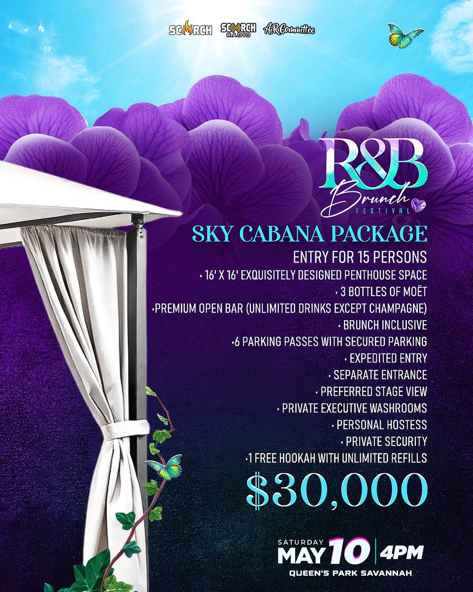 AIR Committee (@aircommittee3) on Twitter photo ๐๏ธ Ticket & Cabana Packages Available NOW!:
islandetickets.com/event/RB-BRUNCโฆ
R&B Brunch Festival๐ถ๐ฅ
๐๏ธ Saturday 10th May 2025
๐: 4pm
๐: Queens Park Savannah West
This Mothersโ Day Weekendโฆget ready for smooth vibes, soulful beats and brunch treats ๐ถ๐ฅ๐ง
#KeyshiaCole #DextaDaps ๐๏ธ Ticket & Cabana Packages Available NOW!:
islandetickets.com/event/RB-BRUNCโฆ
R&B Brunch Festival๐ถ๐ฅ
๐๏ธ Saturday 10th May 2025
๐: 4pm
๐: Queens Park Savannah West
This Mothersโ Day Weekendโฆget ready for smooth vibes, soulful beats and brunch treats ๐ถ๐ฅ๐ง
#KeyshiaCole #DextaDaps