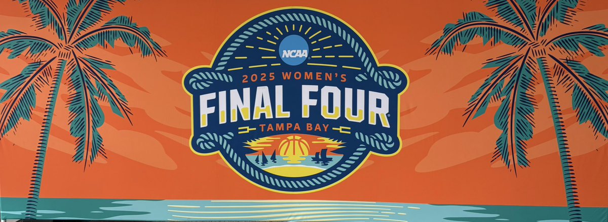 J_karpinsky's tweet photo. It’s game day in Tampa 🏀

Excited to be back with the @NCAA media coordination teams for the 2025 @WFinalFour ! Year two is off to an incredible start, and I am so grateful for the opportunity to be part of this tournament 💛🩵🧡

#MarchMadness2025 https://t.co/PyDsHOMumY