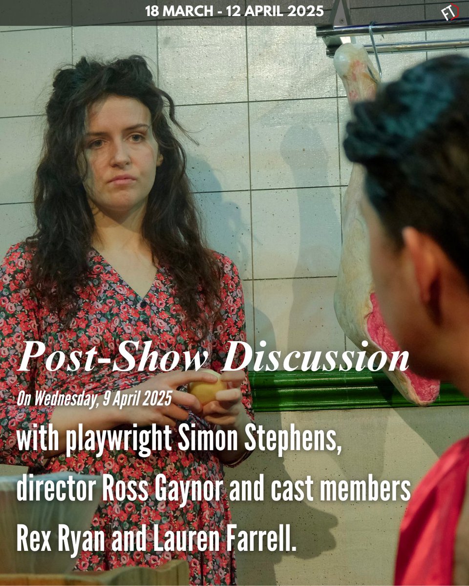 Men's Business (@mensbusinessx) on Twitter photo On Wednesday, 9 April 2025, we are hosting a post-show discussion with playwright Simon Stephens, director Ross Gaynor and cast members Rex Ryan and Lauren Farrell!
FREE to ticketholders for the preceding performance of Men's Business. Book now!
๐ <a href="/finborough/">Finborough Theatre</a>
๐ #linkinbio On Wednesday, 9 April 2025, we are hosting a post-show discussion with playwright Simon Stephens, director Ross Gaynor and cast members Rex Ryan and Lauren Farrell!
FREE to ticketholders for the preceding performance of Men's Business. Book now!
๐ <a href="/finborough/">Finborough Theatre</a>
๐ #linkinbio