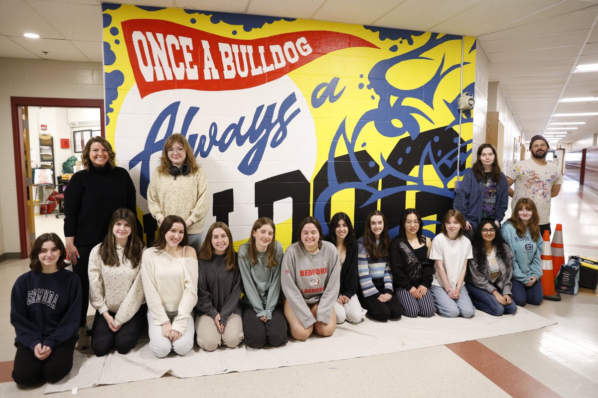 BHS hosted creative Mr. Mike Durkee from Durkish Delights Design Co. as our artist in residence. He took our AP/IB art students on an artistic journey, starting with mood boards, large scale sketches, and finally splashing color onto walls. Our students knocked it out of the park