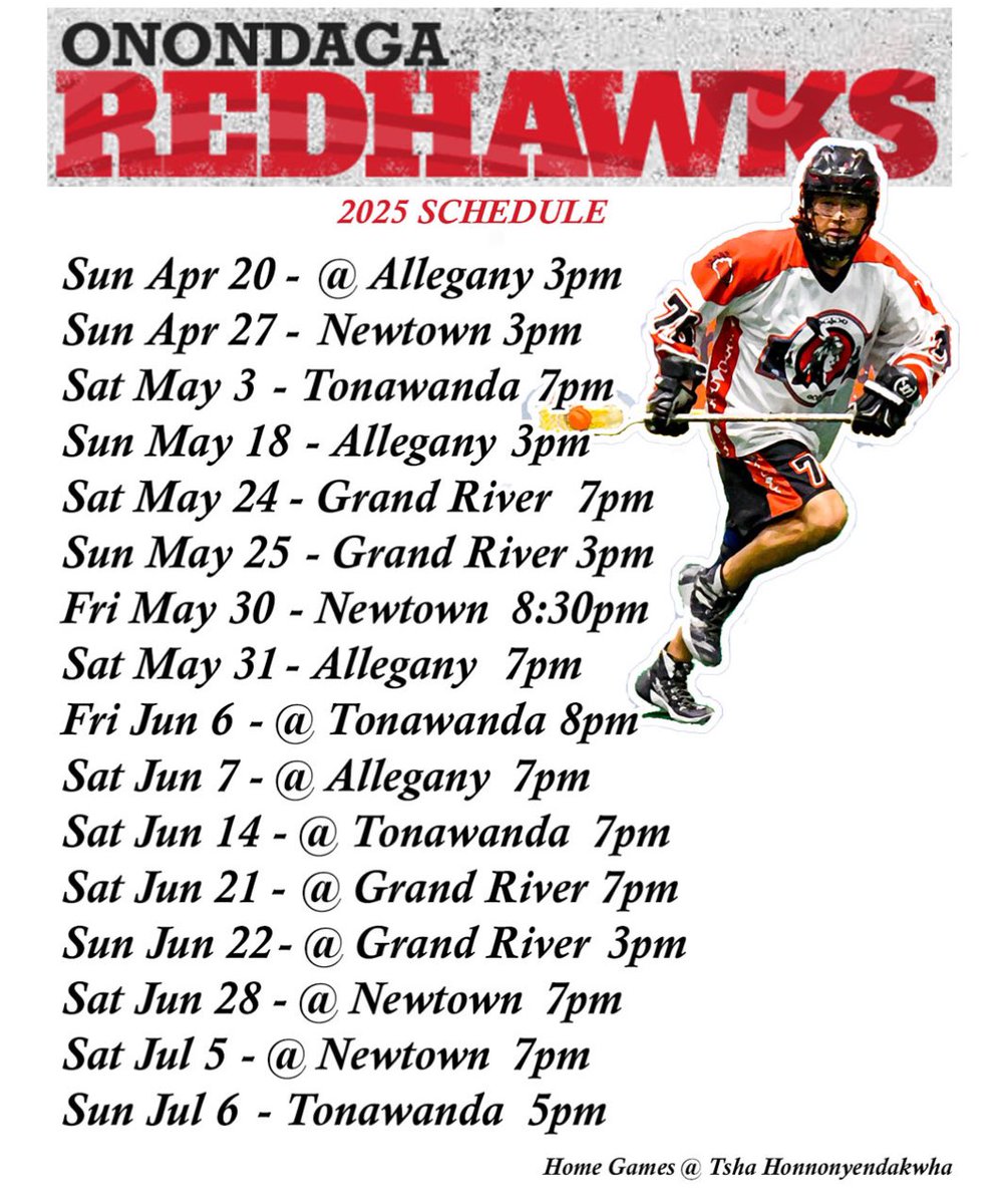 Onondaga Red Hawks post 2025 schedule redhawkslax.com/2025-onondaga-…