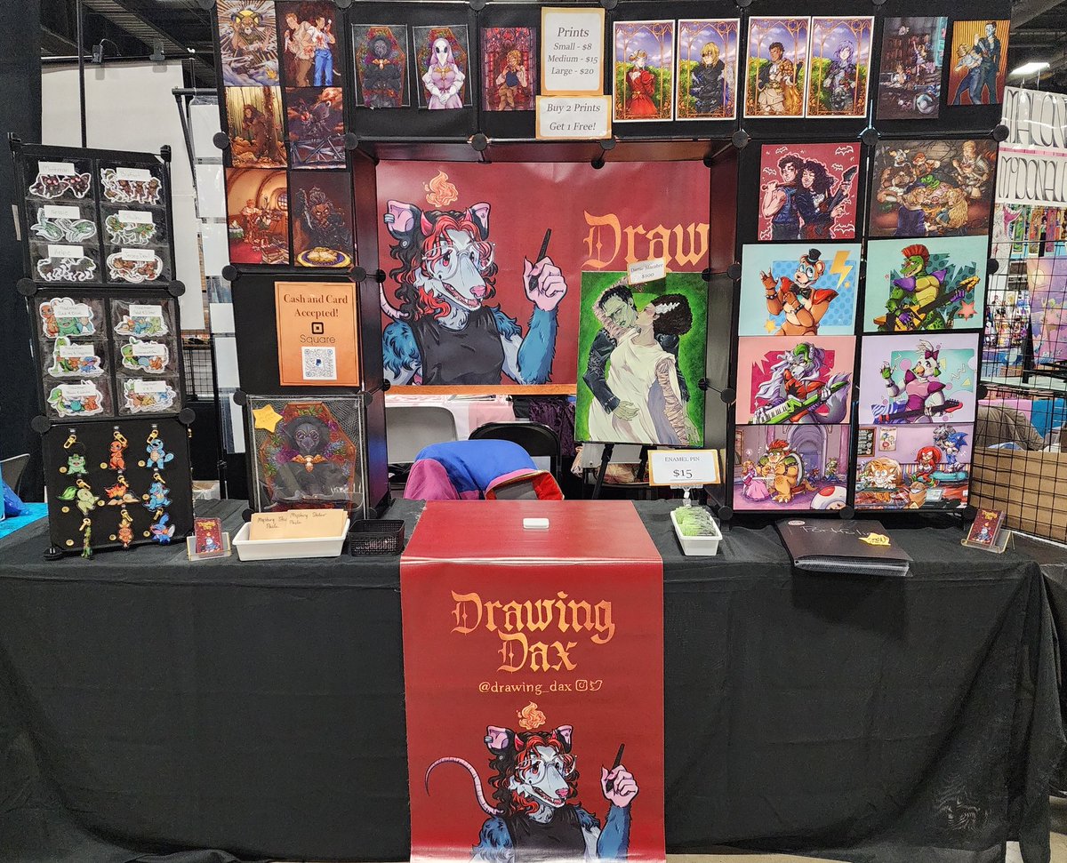 🐀 Awesome Con Day 1, pumped and ready for the day to start, I'll be at booth F-12!  

#awesomecon #convention