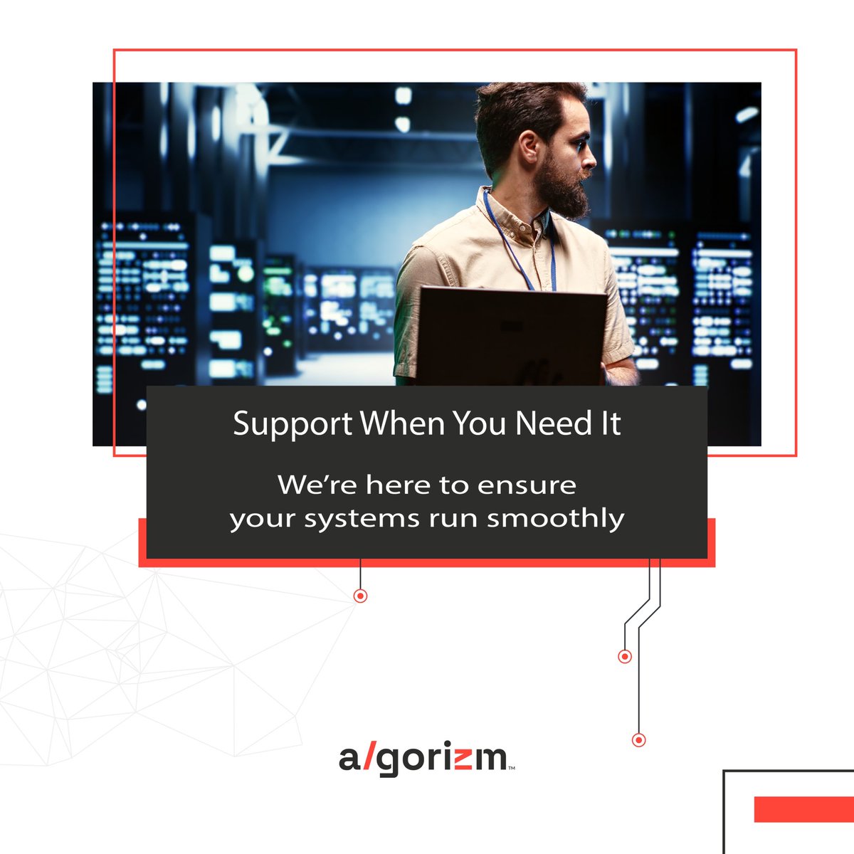 Algorizm_io's tweet photo. Our experts are always ready to assist you in maintaining and optimizing your systems. Get the help you need, when you need it most.
خبراؤنا دائمًا على استعداد لمساعدتك في صيانة وتحسين أنظمتك. احصل على الدعم الذي تحتاجه، في الوقت الذي تحتاجه.
#SystemSupport #AlgorizmKSA https://t.co/SeUsFTBgZj