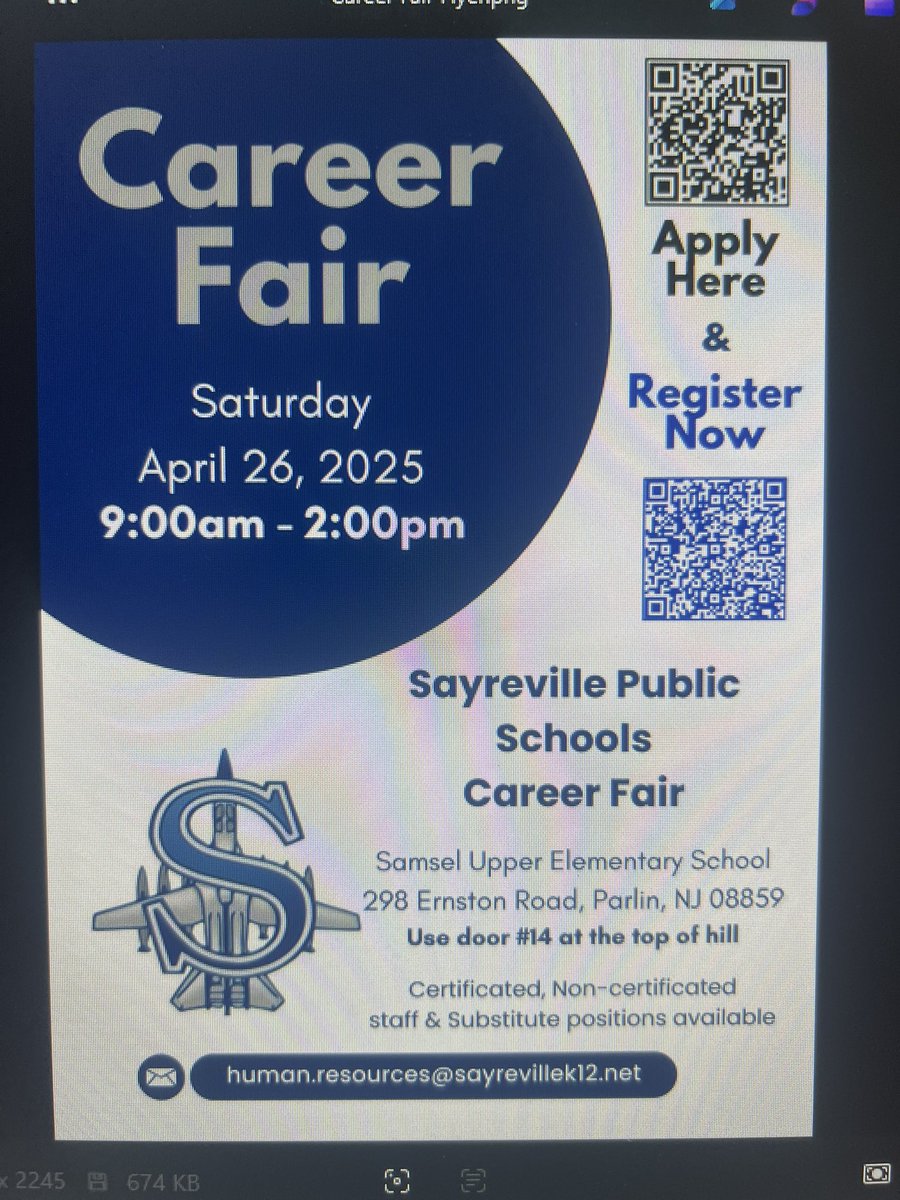 Project Before Preschool (@projectbefore1) on Twitter photo We look forward to seeing everyone at our Sayreville Public Schools Career Fair!Where: Saturday, April 26th
Time: 9-2 <a href="/PB_Cheesequake/">Project Before at Cheesequake</a> <a href="/PB_Selover/">Project Before at Selover</a> We look forward to seeing everyone at our Sayreville Public Schools Career Fair!Where: Saturday, April 26th
Time: 9-2 <a href="/PB_Cheesequake/">Project Before at Cheesequake</a> <a href="/PB_Selover/">Project Before at Selover</a>