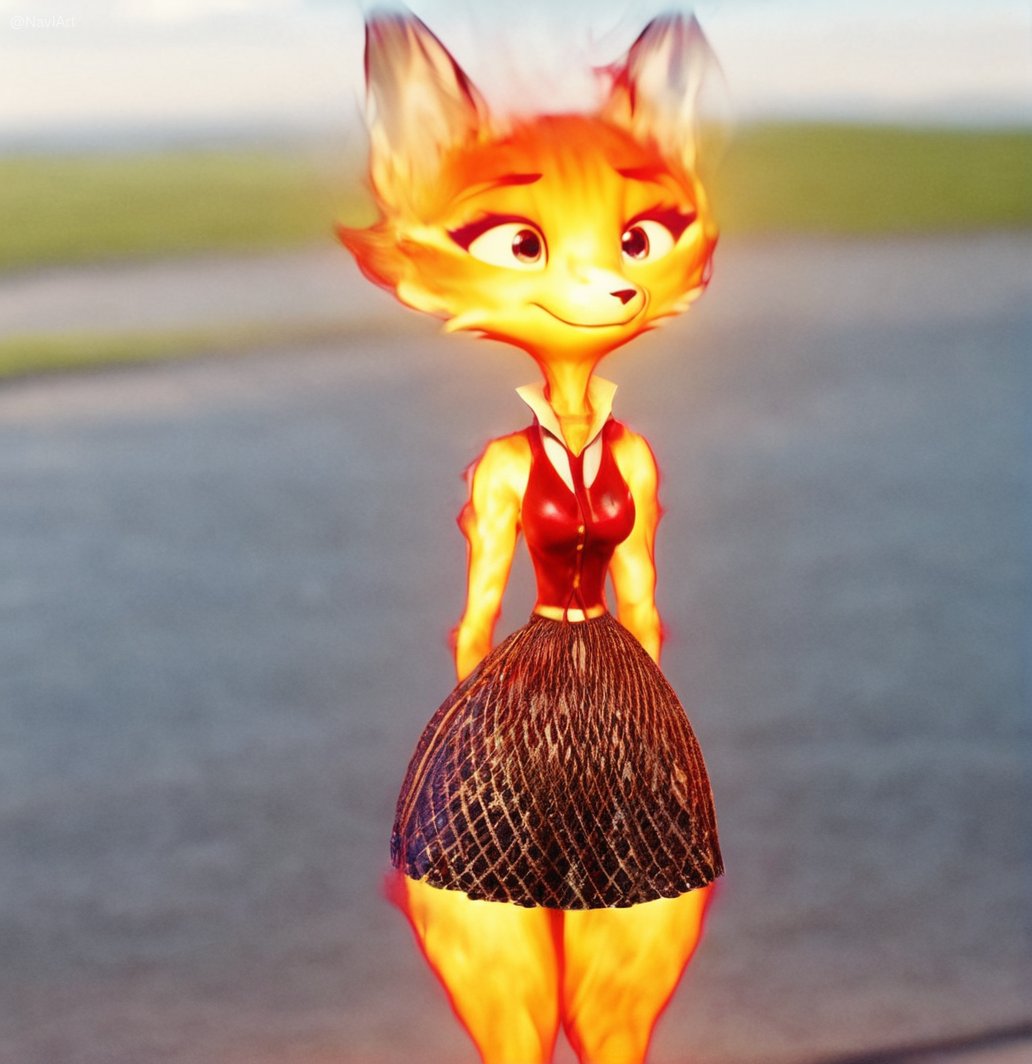 🧡🔥Trayendo de vuelta a Ember Furra! 🔥🧡

#IA #Ember #Elemental #NSFW #furryart #Parody #Furry