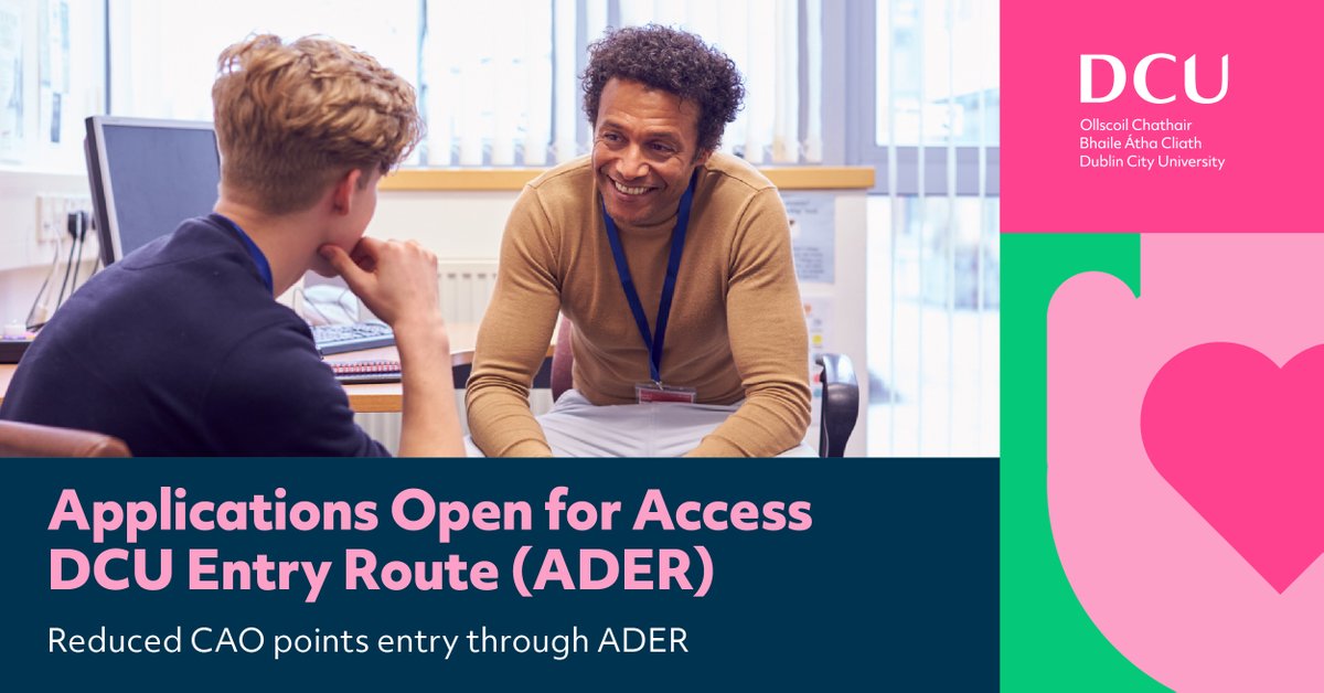 DCU Access (@dcuaccess) on Twitter photo 🎓 Under 23 & facing financial barriers to uni? ADER at <a href="/DCU/">Dublin City University</a> is now open!
✅ Support for low-income & HEAR-eligible students
📅 Deadline: May 9
📍 Apply now: dcu.ie/access/access-…
#DCUAccess #ADER #HEAR #DCU 🎓 Under 23 & facing financial barriers to uni? ADER at <a href="/DCU/">Dublin City University</a> is now open!
✅ Support for low-income & HEAR-eligible students
📅 Deadline: May 9
📍 Apply now: dcu.ie/access/access-…
#DCUAccess #ADER #HEAR #DCU