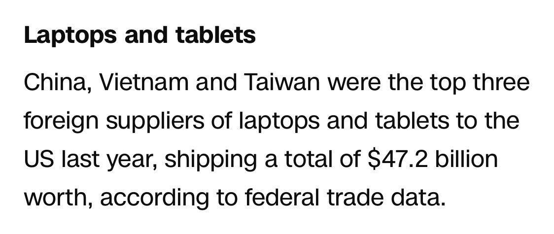docrocktex26's tweet photo. Here’s what could soon cost you a lot more because of Trump’s massive tariffs - @CNN #RobberyInProgress https://t.co/k478Dlk6v3 https://t.co/plGLC92hdR