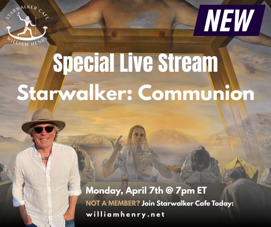 SibannacInc's tweet photo. Here’s our next Starwalker Cafe livestream! William Henry discusses the Last Supper and Communion. Are the bread and wine actually entheogenic, psychedelic elixirs?  Join the Cafe to find out this Monday. 
#psychedelics #entheogens #plantmedecines https://t.co/aBacQSIUHc