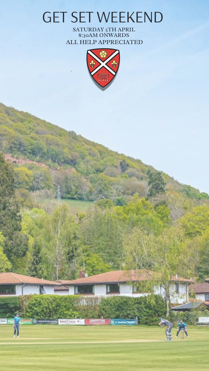 Our Get Set Weekend to get the ground ready is taking place tomorrow from 8.30am onwards. All players, members and parents are encouraged to support the work being done at Avenue Road 🏏

All help appreciated