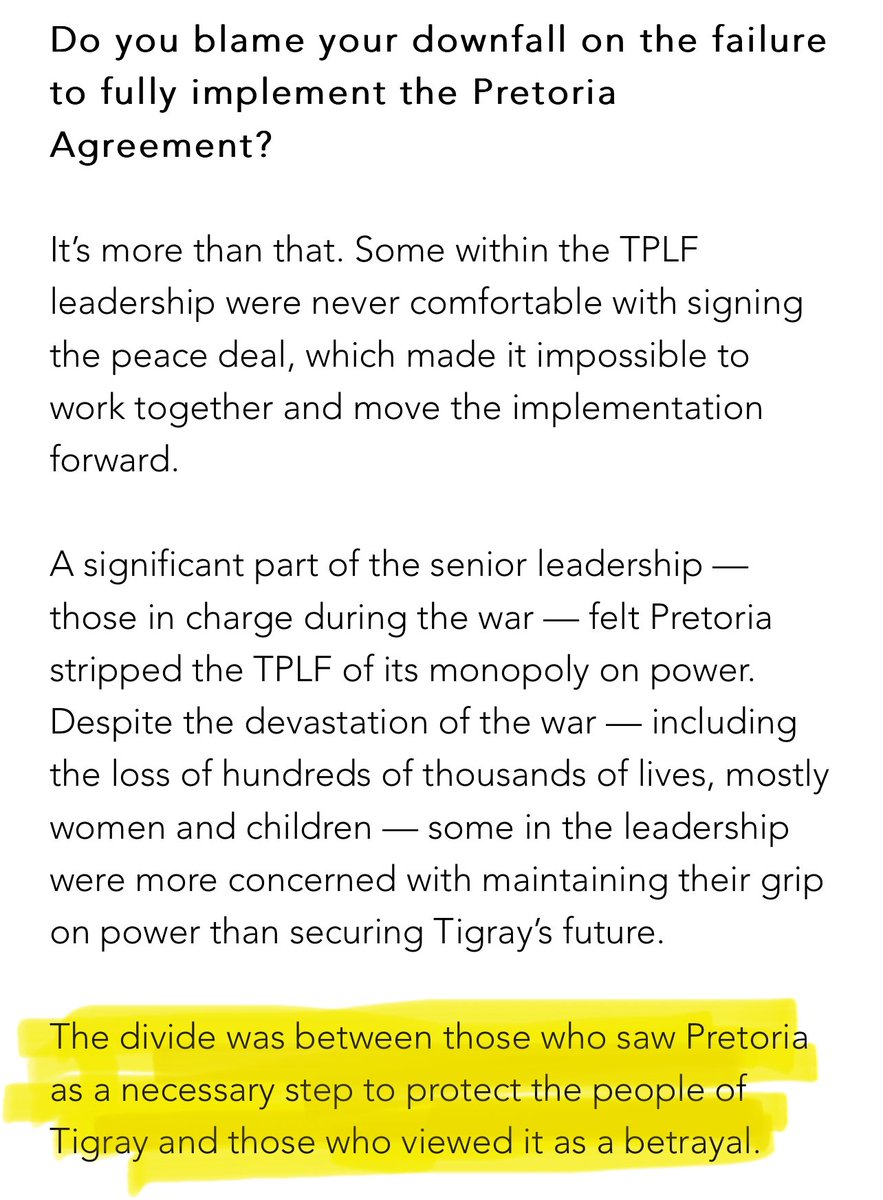 AlexBerhe6's tweet photo. @reda_getachew #WakeUpToReality
I agree with @reda_getachew
The only way out for political unsettlement in #Tigray & at large in #Ethiopia is Implementing the Pretoria Agreement fully.
#ImplementCoHA fully with TIMEFRAME❗️
@_AfricanUnion @OluObasanjo @UhuruKE @AsstSecStateAF @EU_Commission https://t.co/FnsEhVSJah