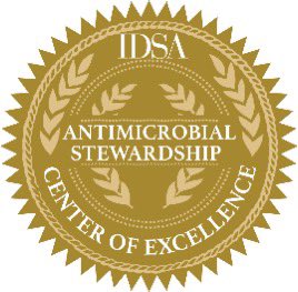🌟 Congratulations to our ASP Team for their continued recognition as an IDSA Antimicrobial Stewardship Center of Excellence! 🌟