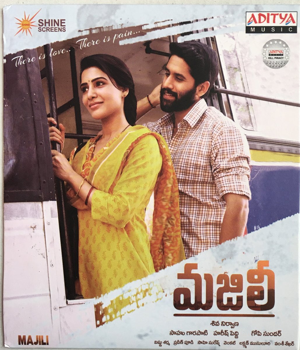 MovzMusicals999's tweet photo. #6YearsForMajili

#ChaySam 4th collaboration film together.The best On-Screen pair of the https://t.co/U0MjOWTjdH is honest portrayal of relationships with terrific performances.

#Majili Audiocd @adityamusic

@GopiSundarOffl musical

@chay_akkineni @Samanthaprabhu2 @ShivaNirvana https://t.co/CjTZE7DvG2