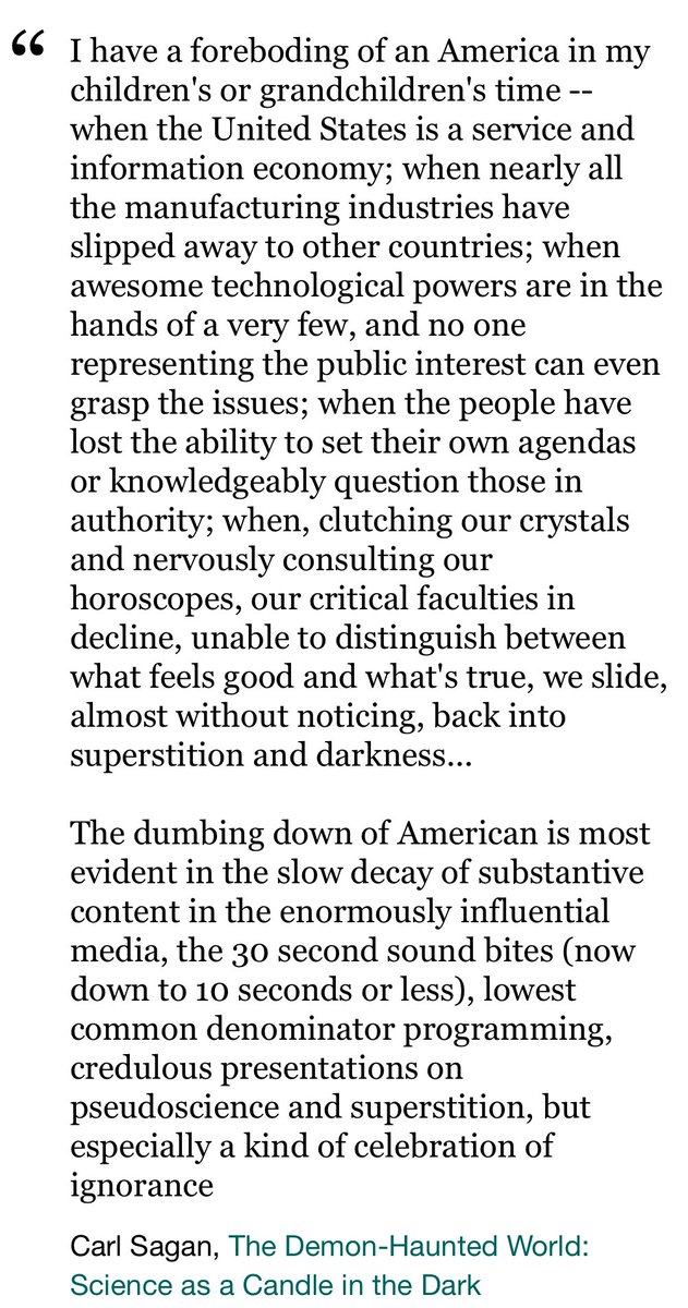 Carl Sagan >> Nostradamus