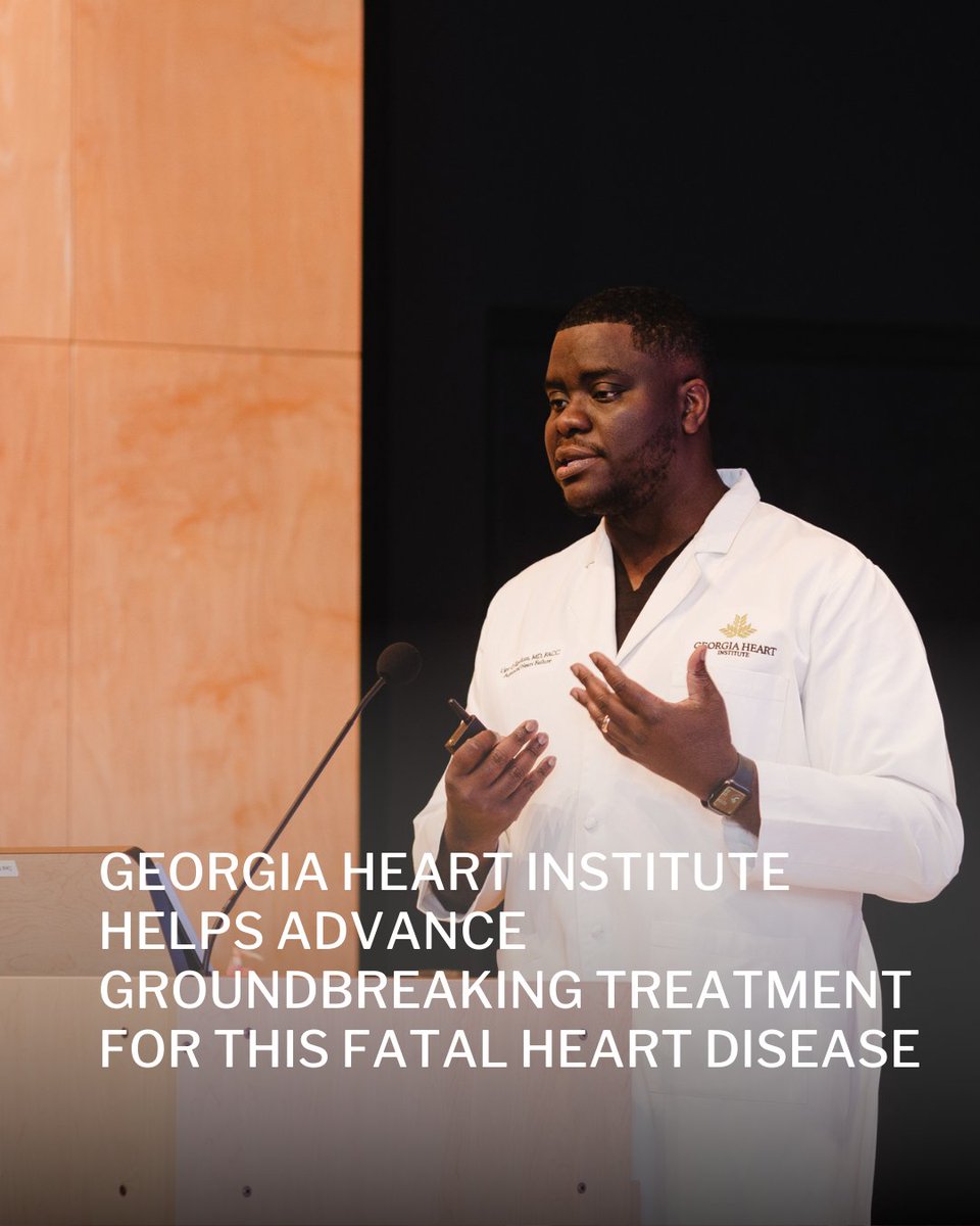 Georgia Heart Institute (@gaheart_nghs) on Twitter photo A newly approved medicine is helping people suffering from ATTR amyloidosis with cardiomyopathy live longer, healthier lives -- and Georgia Heart Institute helped make it happen. Cardiologist Dr. Ugochukwu Egolum was among researchers who studied how vutrisiran can prevent death A newly approved medicine is helping people suffering from ATTR amyloidosis with cardiomyopathy live longer, healthier lives -- and Georgia Heart Institute helped make it happen. Cardiologist Dr. Ugochukwu Egolum was among researchers who studied how vutrisiran can prevent death