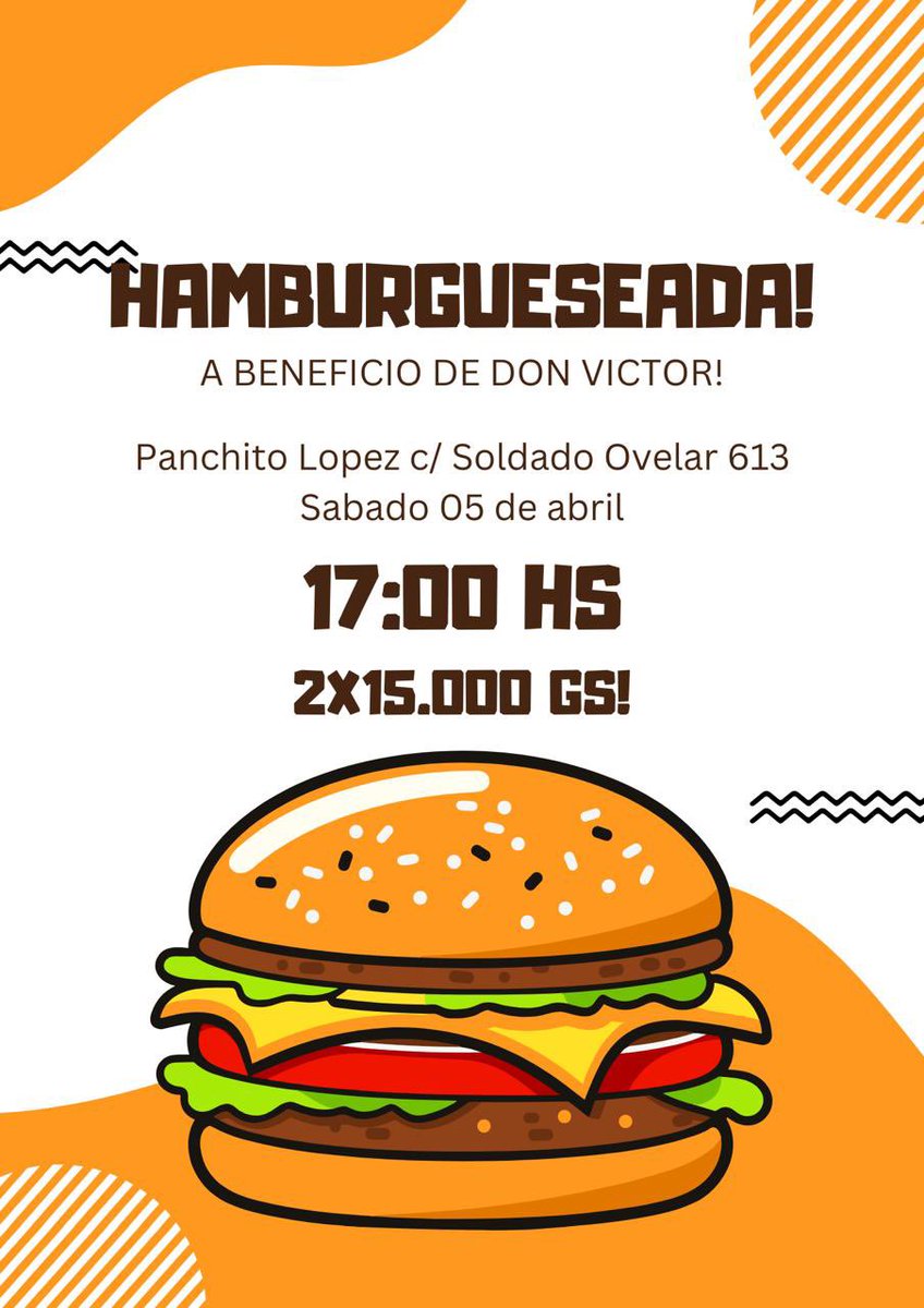 juaanlez's tweet photo. ¡Hola a todos!
Estamos organizando una hamburgueseada a beneficio de mi papá, que está atravesando la quimio por un Mieloma múltiple.
El tratamiento es costoso y escasean medicamentos
Apelamos a su solidaridad, ¡toda ayuda es bienvenida y agradecida de corazón!
Alias: 5.261.372 https://t.co/QldWUTKQLE