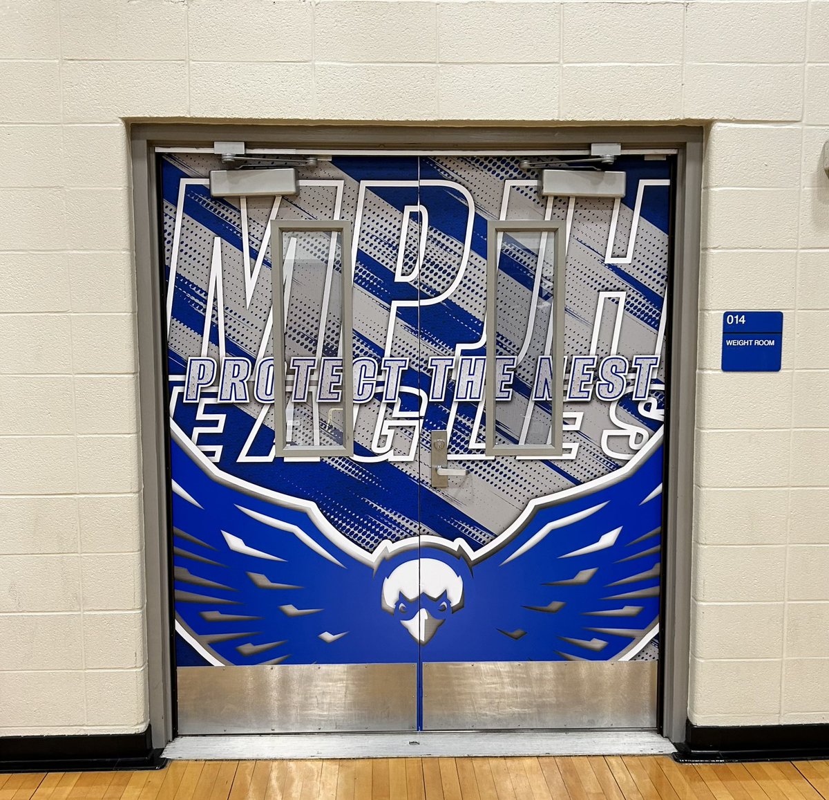 More work done - looks so good in person!! Thank you PTSA!! <a href="/MPJHEagles/">Memorial Parkway JH</a>