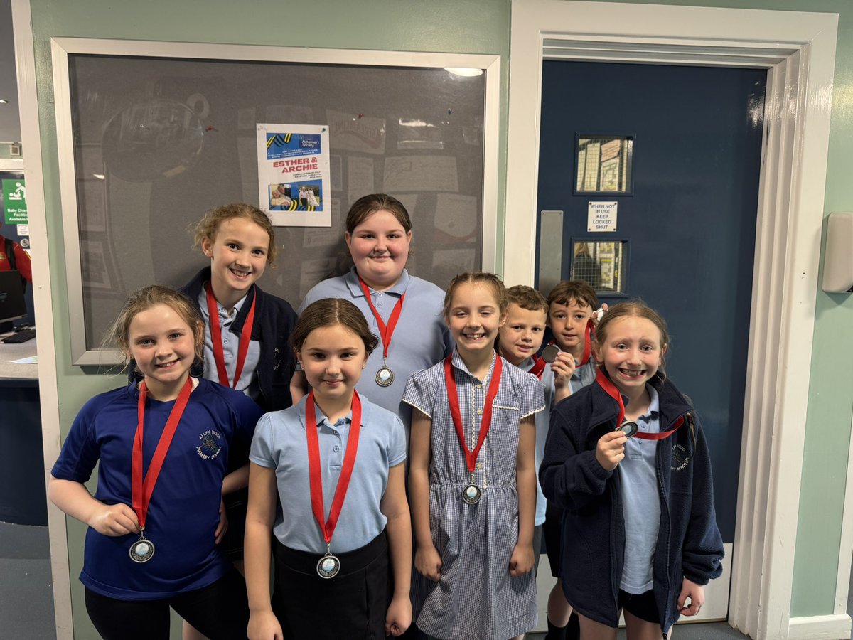 Well done to our Swimming team today in the Aqua splash competing against others schools Apley Wood came 2nd place  🥈