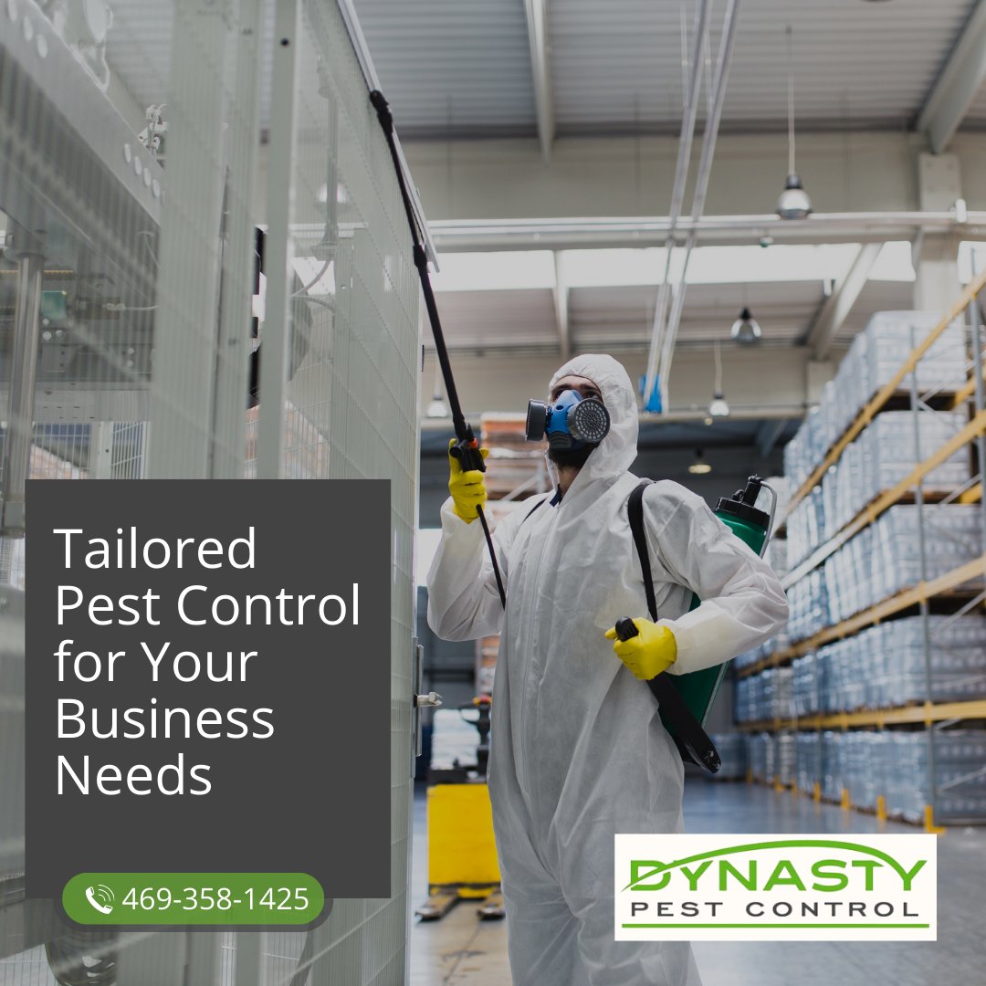 DynastyPest's tweet image. Dynasty Pest Control conducts thorough inspections, identifies risks, and implements strategic treatments to keep pests out for good.

Discover how customized pest control can safeguard your business. dynastypest.com/commercial-pes… 

#pestcontrol #EnnisTX