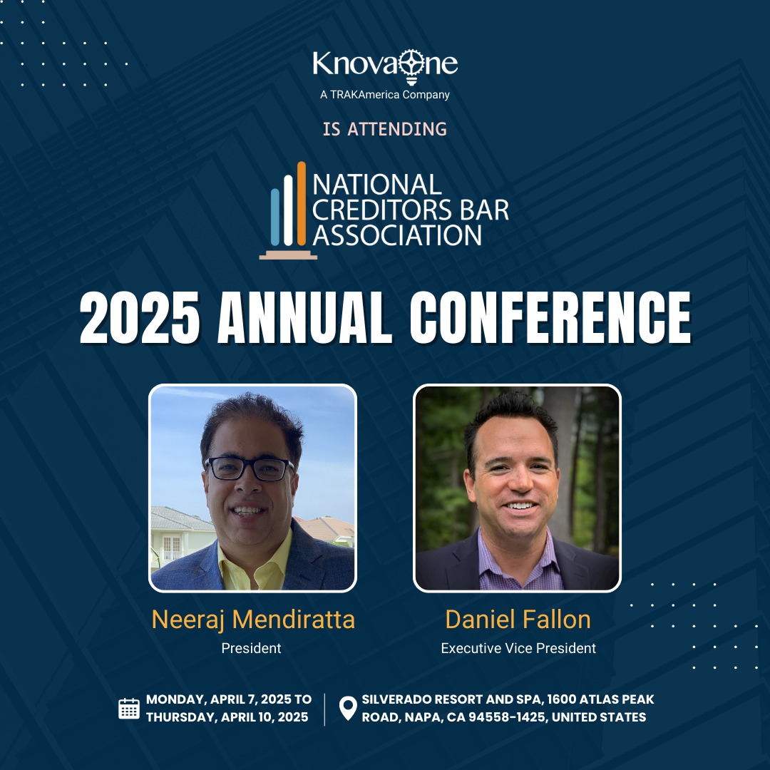 knovaone's tweet photo. KnovaOne is ttending the 2025 NCBA Executive Experience - a premier event bringing together leaders &amp; innovators from across the creditors rights industry. We're excited to connect, collaborate, &amp; continue shaping the future of legal collections alongside our peers. https://t.co/6ySHHwngPu