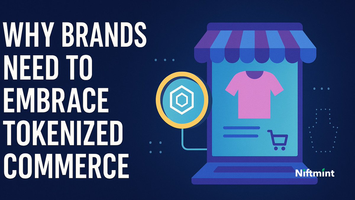 niftmint's tweet image. Brands that embrace tokenized commerce are already winning. 🛍️💡
From authenticity to loyalty, digital twins are the future.
Read why now is the time to adopt: niftmint.com/post/why-brand…
#TokenizedCommerce #Niftmint #Web3 #Ecommerce