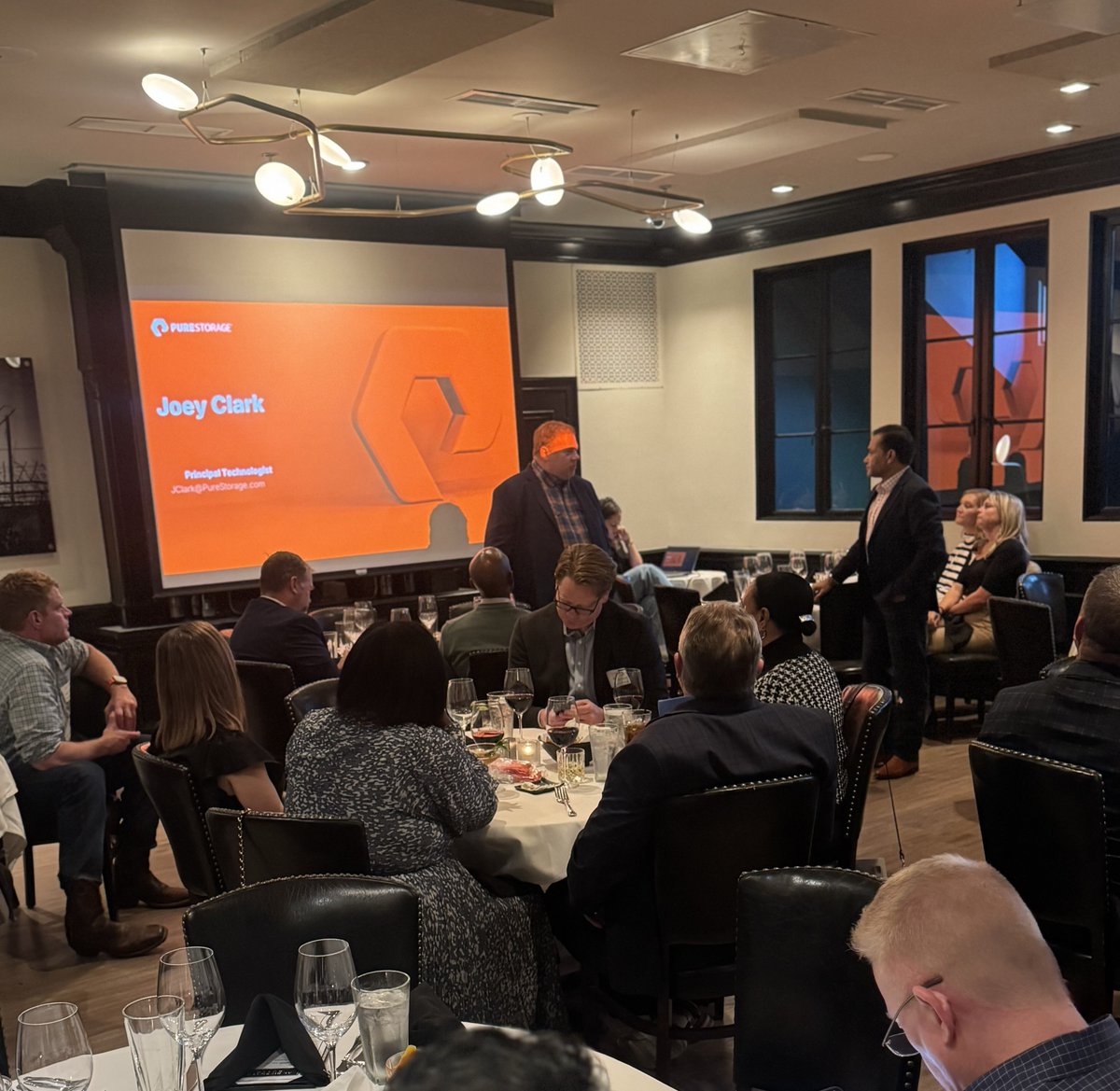 techtalksummits's tweet image. We had an incredible #TechExec Summit last night at Al Biernat’s North! A huge thank you to #DallasTech for attending and to our sponsors, @PureStorage and @manageengine for making the event such a success. A special shoutout to our speaker, Tanweer Surve, Head of Cloud Center of…