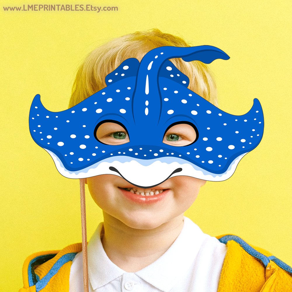 lmeprintables's tweet image. Spotted Eagle Ray Mask Printable Fish Animal Carnival Halloween Fish Manta Ray Stingray Costume Template Sea Birthday Party Favor Kid Adult etsy.me/42jSk0T via @Etsy #spottedeagleraymask #fishmask #animalmasks #costumesforkids #mantaraymask #stingraymask #partyfavor #mask
