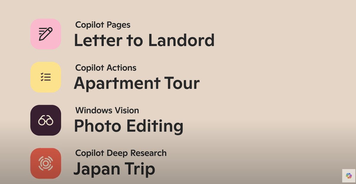 Copilot Pages, Copilot Actions, Windows Vision &amp; Copilot Deep Research coming to <a href="/Copilot/">Microsoft Copilot</a> 
#MicrosoftEvent #CopilotEvent