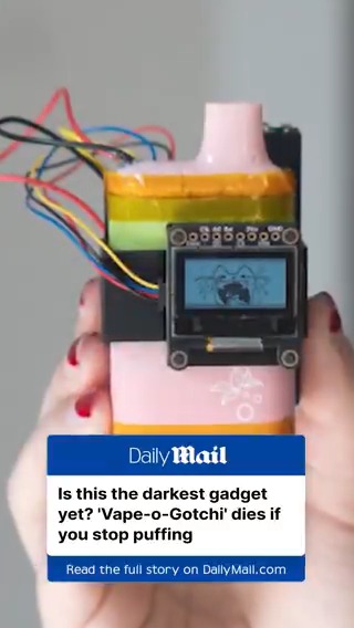 'Vape-o-Gotchi' dies if you stop puffing