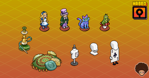 habtium's tweet photo. 📣 ¡#Habbo comparte las novedades para la campaña de Mayo 2025! 👑

Su temática rinde homenaje a Alicia en el país de las maravillas. ♠️

➡️ Encuentra los detalles e imágenes de los raros, furnis crackeables, cuadros diamante y coleccionables en: https://t.co/xrXO0wItSP https://t.co/wRQYVolHGd