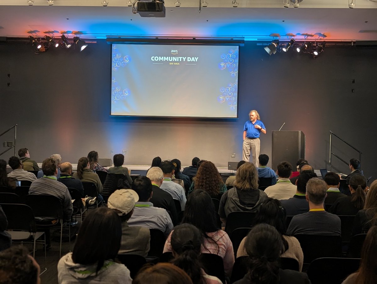 AWS Community Day Bay Area Security Edition has started! John Varghese kicking things off and Paul Vixie guiding us through security in the age of generative AI in his keynote!

#aws #awscommunity #security #generativeai