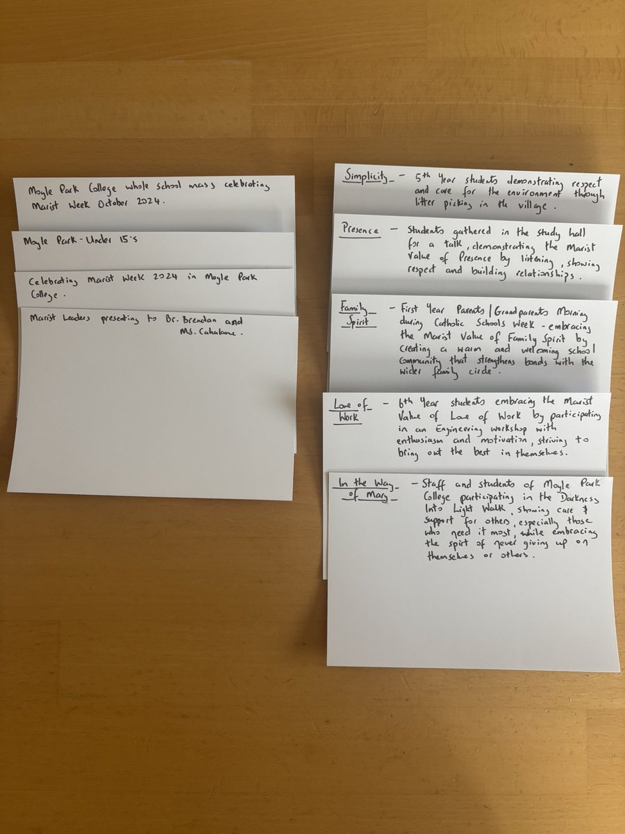 Getting <a href="/moylepark/">Moyle Park College</a> contribution to mark 140 years of <a href="/MaristAthlone/">Marist College</a> ready #familyspirit #marist